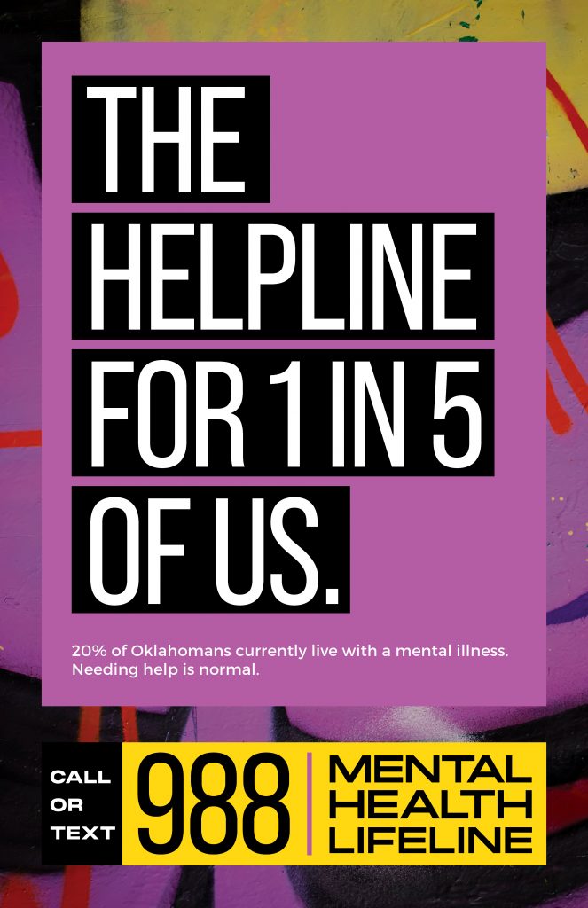 Poster: The Helpline for 1 in 5 of Us