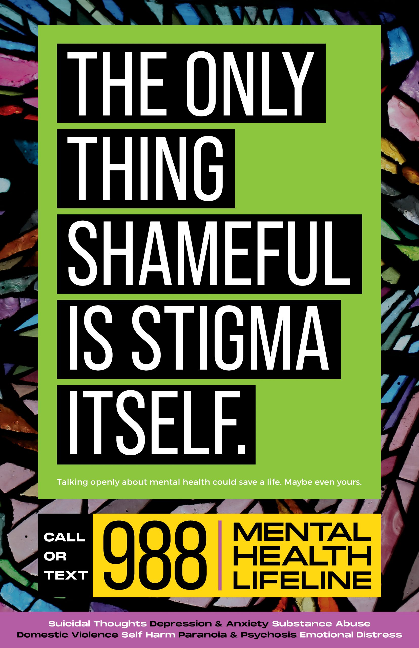 Poster: The Only Thing Shameful is Stigma Itself