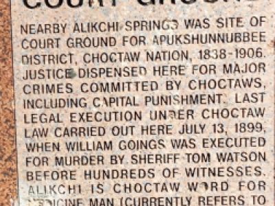 Alikchi Choctaw Court Ground