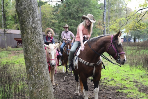 Go horseback riding on the trails in McCurtain County at Beavers Bend Depot & Stables.