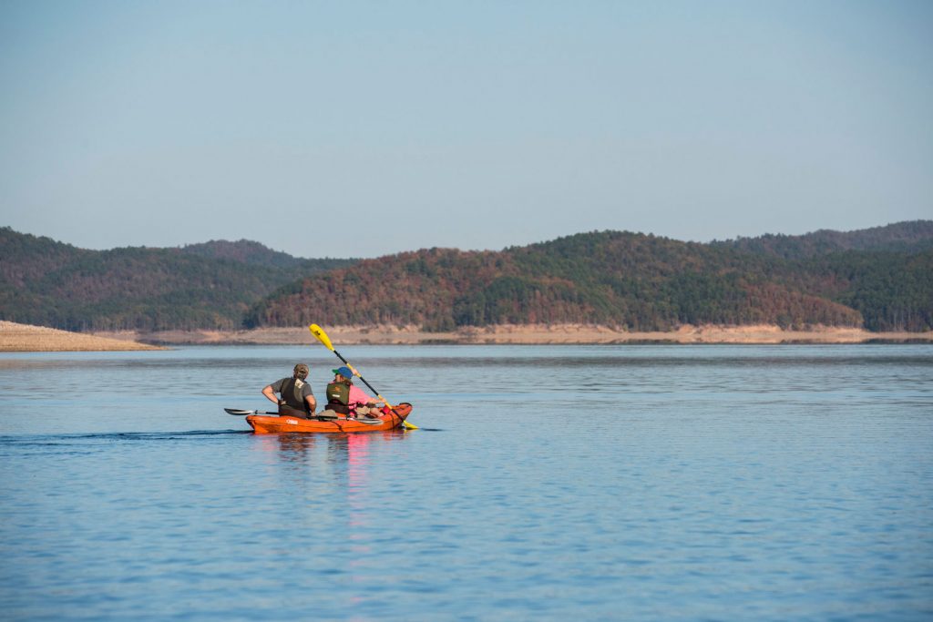 Kayaking Broken Bow Lake