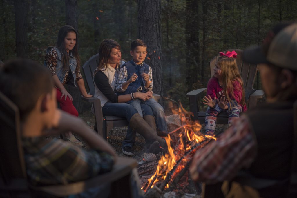 tell campfire stories in Beavers Bend