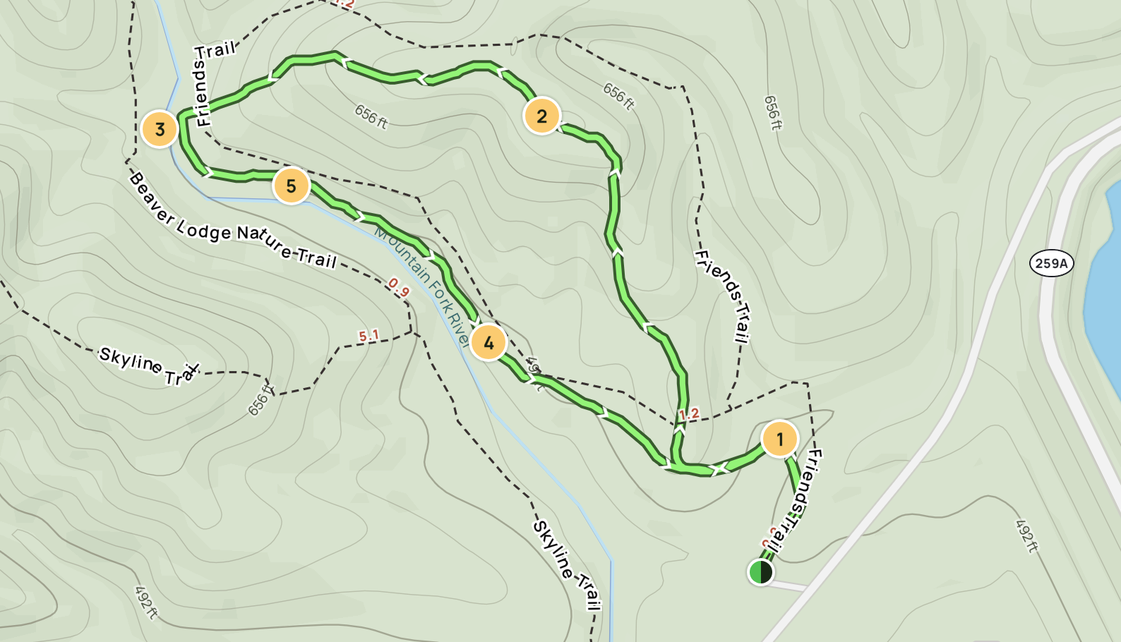 Friends Trail Map