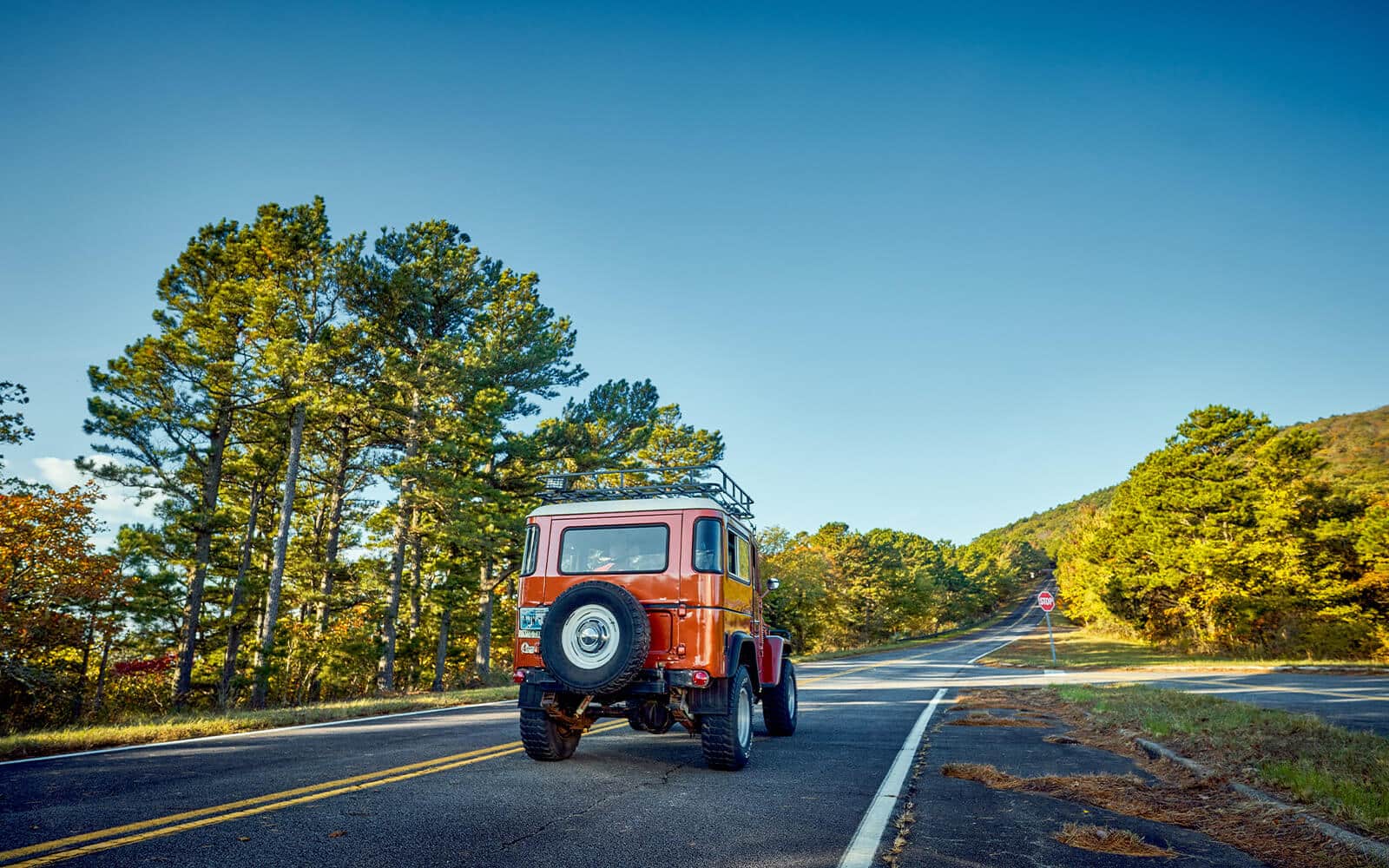 Truck Driving in Beavers Bend Cabin Country Oklahoma
