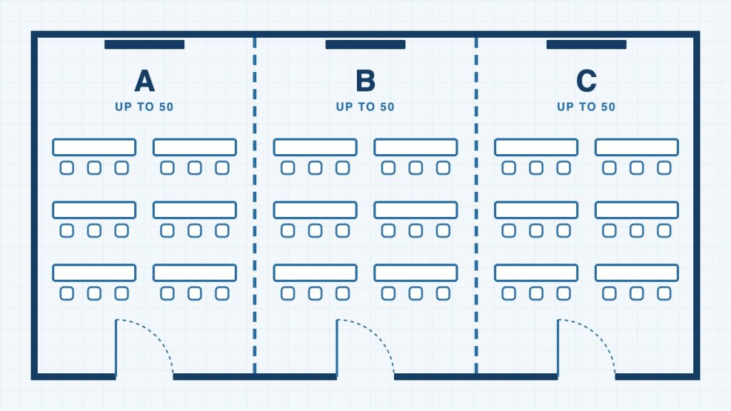Approximate floor plan of the Multi-Purpose Training Hall